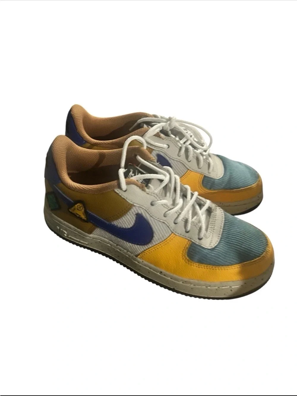 Nike Multicolor Low-Top Sneaker — Blue, Orange, Purple, White
